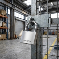 Cadenas en aluminium robuste personnalisable, étanche, antirouille, avec anse renforcée, à clé, pour porte, entrepôt, armoire, vente en gros OEM