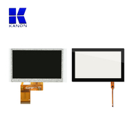 Écran tactile capacitif TFT LCD 4,3 pouces, résolution 480x272, multi-touch, panneau d'affichage à montage sur rail DIN pour maison intelligente et applications électriques