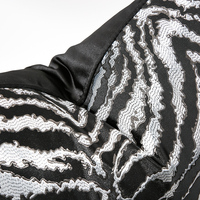 Housses de coussin noires classiques pour canapé salon décoration de la maison coussins 45X45 50X50