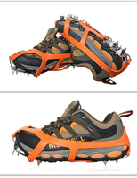 Crampons et couvre-chaussures à pointes pour sports d'hiver en plein air, certifiés EN ISO 13287, pour hommes et femmes, pour la randonnée et la course sur sentier, pour la neige et la glace