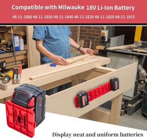 <span class=keywords><strong>Support</strong></span> mural de stockage pour batteries Milwaukee 18V M18S – Vente en gros - Product Image 4