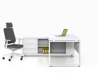 Bureau de travail moderne rectangulaire en métal pour une personne, table individuelle, grande et simple, Yeddkin 63LW, modulaire, couleur et forme personnalisables