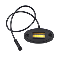 Nuevo diseño 48 Led blanco y ámbar LED Rock Light Caja de metal Kit de luz de roca impermeable