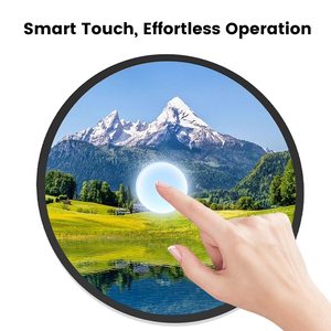 Affichage LCD circulaire personnalisable pour intérieur, haute résolution, publicité innovante, design innovant, utilisation à domicile, <span class=keywords><strong>taxi</strong></span>, ascenseur commercial, aéroport - Product Image 2