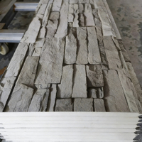 Panneau composite léger en métal sculpté, panneau sandwich en polyuréthane PU, panneaux muraux en pierre artificielle de 16 mm pour revêtement extérieur