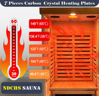 Sauna infrarouge portable pour une personne, idéal pour la maison, le meilleur des ventes, sauna sec en bois pour intérieur, sauna box et spa beauté