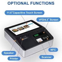 11.6 pouces ordinateur de bureau système Android Pos tablette caisse enregistreuse tout en un Terminal de point de vente pour la vente au détail supermarché petite entreprise