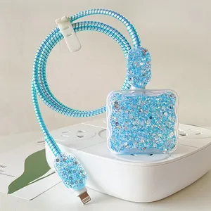 Cho iPhone 15/14/13 18W 20W Gốc Sạc Cáp Bảo Vệ Điện Thoại Di Động Phụ Kiện Cuộn Xoắn Ốc USB Dữ Liệu Cáp Bảo Vệ - Product Image 5