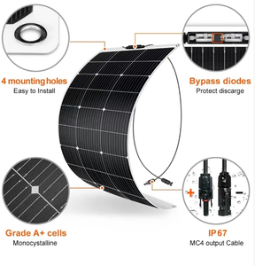 Mono Solar Cells Bendable Thin Film PV Module High Efficiency 400W Flexible for RV,Boat,<b>Yachts</b>,Camping - Product Image 3