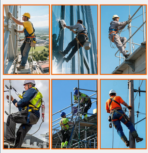Harnais demi-corps pour travaux en hauteur, <span class=keywords><strong>corde</strong></span> de sécurité extérieure, connexion rapide, ceinture de sécurité en acier à 3 points, durable, résistance à la rupture 1200 kg - Product Image 2