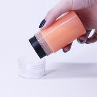 60Ml En Plastique Noir Blanc Forme Ronde Bouteilles Pour Poudre Sèche, 60Ml En Plastique Talc Poudre Conteneur Avec Tamis À Poudre Sèche Bouteille