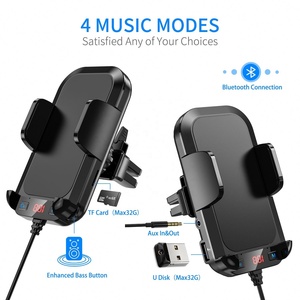 Mới A20 Pro Đa Chức Năng Bt Xe Núi MP3 Máy Nghe Nhạc Bt Receiver <span class=keywords><strong>FM</strong></span> <span class=keywords><strong>Transmitter</strong></span> Hands-Free Xe Núi Điện Thoại Chủ - Product Image 3