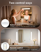 Lumière LED rechargeable à intensité variable 3W/5W, bouton et télécommande pour placard, miroir, armoire