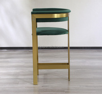 Vente chaude Or Tabourets De Bar En Acier Inoxydable De Luxe Pieds Hauts Chaise De Bar Hôtel Fête Événement Club Maison Café Siège Doux Chaises De Bar