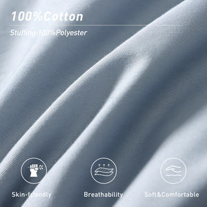 Edredón Transpirable y Agradable al Tacto <span class=keywords><strong>Beyond</strong></span> Summer con Funda 100% Algodón y Relleno de Poliéster, Estilo Simple para Uso en Hoteles y Hogares - Product Image 3