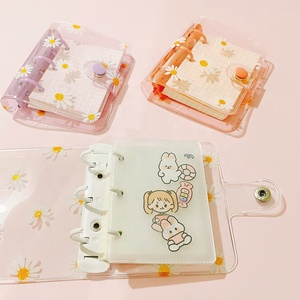 Bán Buôn Mini A7 Du Khách Tạp Chí Chất Kết Dính Thấp Moq PVC Trong Suốt <span class=keywords><strong>3</strong></span> Vòng Xoắn Ốc Ràng Buộc Bơm Lại Bìa - Product Image 2