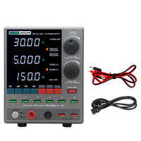 Fuente de Alimentación Digital Ajustable SUGON 3005PM 30V 5A con 6 Puertos USB, Regulador de Voltaje Estabilizado para Laboratorio