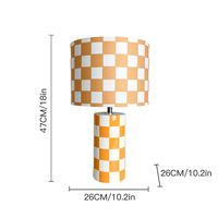 Lampe de table en céramique de style simple avec abat-jour en tissu, décoration d'intérieur, lampe de lecture pour bureau, salon, chambre à coucher