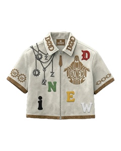 DiZNEW <strong>Summer</strong> <strong>Jacket</strong> <strong>Men</strong> Low Moq Custom logo Fashion Short Sleeve Stand Collar Plus Size Suede <strong>Jackets</strong> for <strong>Men</strong> - Product Image 2