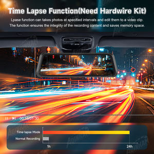 Видеорегистратор ADINKAM V25Pro, 9,66 дюймов, IPS экран, резервное зеркало, видеорегистратор, двойной 4 К + 1080P, GPS, Wi-Fi, ночное видение, передний задний видеорегистратор - Product Image 4