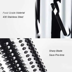 قطاعة خضروات متعددة الوظائف يدوية الدوران للمطبخ المنزلي، مبشرة بطاطس من البلاستيك مع حاوية - Product Image 5