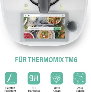 Protecteur d'écran de réservoir compatible avec le thermomixeur Vor-werk TM6 Scratch Durable, Clear Touch Function Protective Film Hybrid - Product Image 4