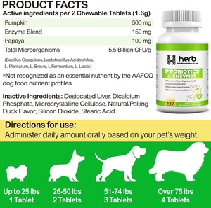 Probióticos para Perros con Prebióticos, Marca Privada OEM ODM, Promueve un Microbioma Intestinal Equilibrado, Refuerza la Salud Inmunológica, Masticables Blandos - Product Image 2