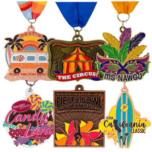 Manufacturer Custom Design Logo Cars Dance Bodybuilding School Graduation Awards Gymnastics <strong>Metal</strong> Custom Sports <strong>Medal</strong> - Product Image 1