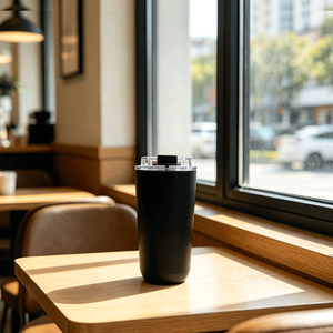 insulated travel mug16oz 480ml Small sip-through lid Leak-proof <b>mugs</b> customizable Multiple color options thermal <b>mug</b> - Product Image 6