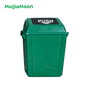 Poubelle à couvercle basculant résistante à l'eau <span class=keywords><strong>de</strong></span> 20 L, poubelle en plastique pour usage commercial, intérieur/extérieur, 34x23x46 cm - Product Image 1