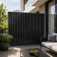 Panneaux de clôture de sécurité à lamelles en alliage d'aluminium - Écologiques, durables, revêtement poudré, dimensions personnalisées, clôture de jardin
