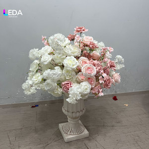 ลูกบอลดอกกุหลาบสีขาวคุณภาพสูงงานแฮนด์เมด LEDA สำหรับตกแต่งงานแต่งงาน ตกแต่งบ้าน วันวาเลนไทน์ - Product Image 1