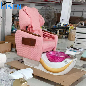 KISEN - Mobilier de salon de beauté professionnel de luxe moderne - Chaise de pédicure avec bain de pieds - Product Image 4
