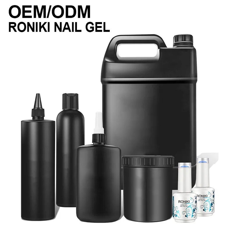 RONIKI Factory Nail Supplies Großhandel Bulk 1kg 5kg 10kg 20kg Farbe Rohmaterial UV Gel Nagellack