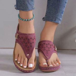 Spring Summer Autumn Sport Shoes Woman 2024 Lightweight Clip Toe Wedge Non Slip Casual Beach Genuine Leather Black Pu Upper - Product Image 4