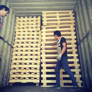 Environmental Packages Wooden Logistic Shipping Pallet For Warehouse