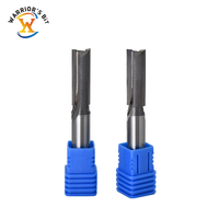 Fraise droite à 2 dents Warrior's Bit en carbure de haute vitesse, revêtement AlTiN, pour usinage CNC du bois/MDF, ODM/OEM