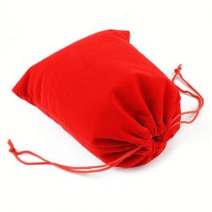 ถุงกำมะหยี่สีม่วงขนาดใหญ่สำหรับใส่เครื่องประดับ ถุงของชำร่วยใส่สร้อยข้อมือ ถุงบรรจุภัณฑ์เครื่องประดับแบบมีเชือกผูก - Product Image 6