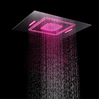 Pommeau de douche à haute pression salle de bain douche robinet mitigeur LED musique pluie système de douche avec Thermostat