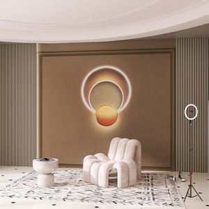 패션 아름다움 실크 방수 3D 북유럽 빛 럭셔리 벽 벽지 의류 매장 호텔 침실 여성 - Product Image 4