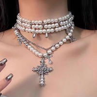 Collier ras du cou en perles pour femme, style luxe, avec pendentif, accessoires cadeaux