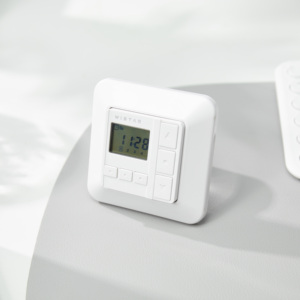 Rolling-<span class=keywords><strong>Code</strong></span>-Fernbedienung mit vier Kanälen und Timer, wandmontiert, LCD-Display, Sender - Product Image 1