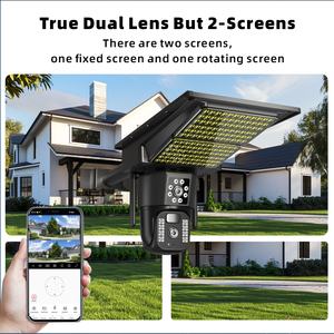 Caméra <span class=keywords><strong>solaire</strong></span> V380 Pro Ai <span class=keywords><strong>avec</strong></span> éclairage 2 en 1, lampes solaires LED pour éclairage <span class=keywords><strong>de</strong></span> rue, projecteur <span class=keywords><strong>avec</strong></span> caméra CCTV extérieure, caméra CCTV extérieure 4G - Product Image 4