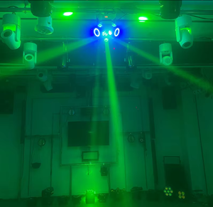 Trois projecteurs mobiles 18*10w avec lumières LED rotatives pour l'éclairage sportif, DJ, disco, fête et discothèque - Product Image 6