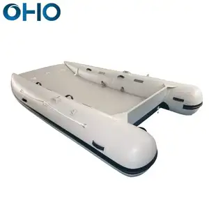 OHO alta qualità dimensioni personalizzate in PVC pesca gonfiabile 2 persone motoscafo catamarano in vendita