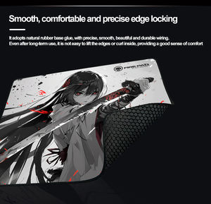 Tapis de souris de jeu en tissu et maille avec base en caoutchouc, positionnement précis, couture encastrée, antidérapant, taille personnalisable, en stock - Product Image 3