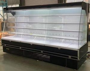 肉野菜果物用SPM商用ディスプレイ冷凍庫スーパーマーケットマルチデッキオープンチラーエアカーテン冷蔵庫 - Product Image 4