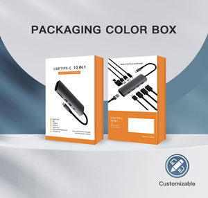 UNIEAN Venta al por mayor Usb C Hub 3,0 10 en 1 Adaptador Estación de acoplamiento Tipo C Usb Hub 4 puertos 8 en 1 Usb C Hub para <span class=keywords><strong>Macbook</strong></span> Pro - Product Image 6