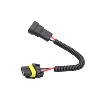 Adaptateur de prise pour phare antibrouillard automobile H11 9005, connecteur de douille pour ampoule de phare de voiture, rallonge, contact en cuivre 10A, nylon mâle/femelle