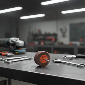 Roue à lamelles abrasives Ttake 50x10 mm, grain 60, tige de 6 mm pour le meulage - Product Image 3